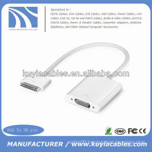 Dock 30 Pin to VGA adapter for iPod 4 iPad iPhone 4